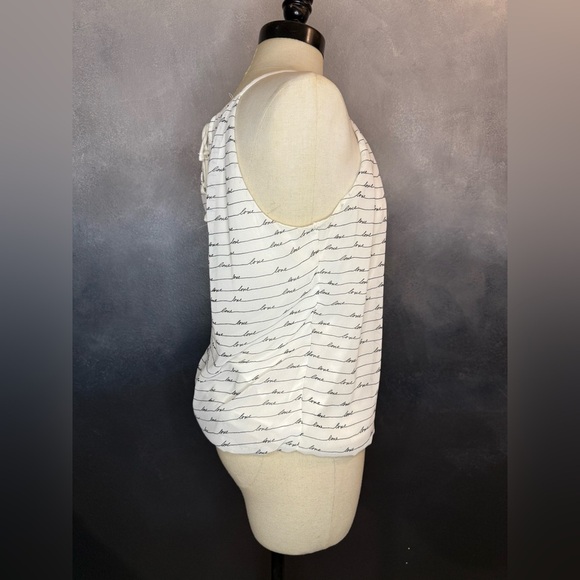 Express White Script Print Tank Top - Picture 3 of 8